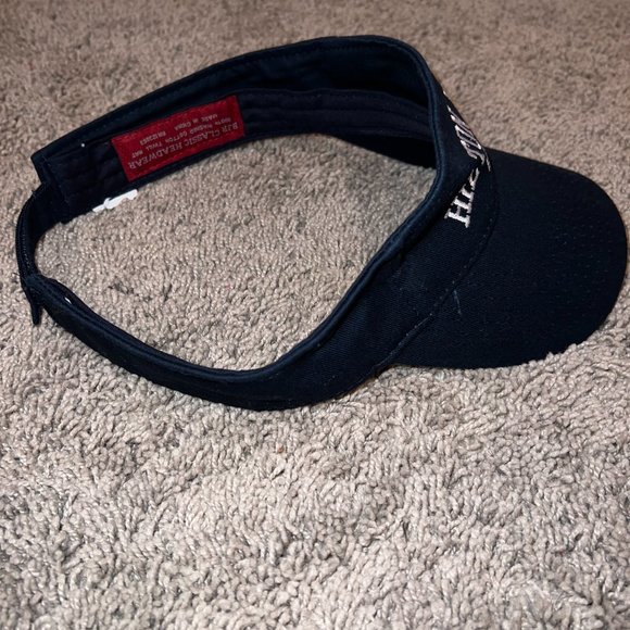 BJR Classic Navy Blue Hilton Head Travel Golf Sun Sports Adjustable Visor Hat - Picture 5 of 6